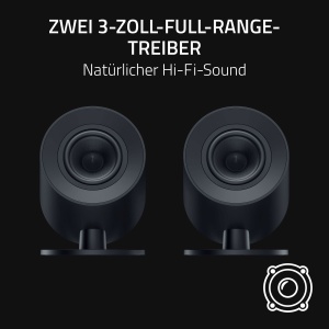Boxe gaming Razer Nommo V2 X cu sunet THX Spatial, 3 inch, negru - Img 3