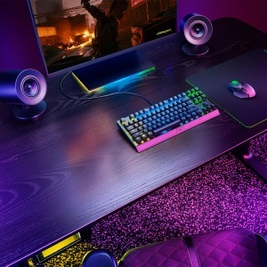 Boxe gaming Razer Nommo V2 X cu sunet THX Spatial, 3 inch, negru - Img 13