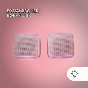 Boxe PC Mars Gaming MS-PRO, 10W, RGB, Compacte, Rosa - Img 4