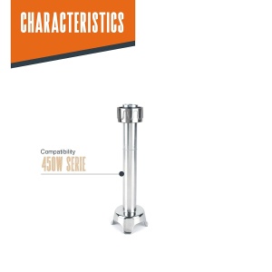 Brat de zdrobire Lacor 69925, din otel inoxidabil, 25 cm, compatibil cu seria 450 W - Img 3