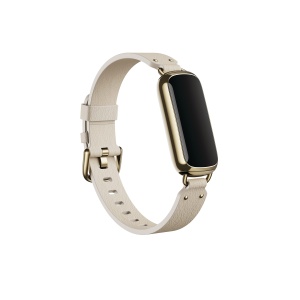 Bratara alternativa Fitbit Luxe, piele, perlata, marime mare - Img 3