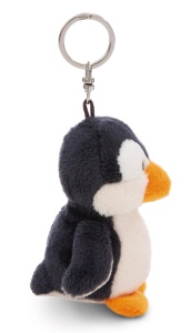 Breloc Pinguin NICI 10cm - gri, jucaus si ecologic - Img 2