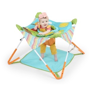 Bright Starts Pop N Jump Centru Activitati Bebelusi Portabil 6-12 Luni UPF 50 - Img 4