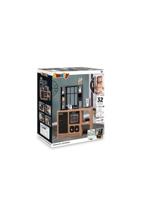 Bucatarie de Jucarie Smoby Loft, 32 accesorii, design modern, pentru copii de peste 3 ani - Img 5