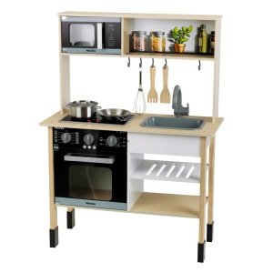 Bucatarie de Jucarie Theo Klein 7187 Miele, Alb, cu Sunet si Lumini, 70x30x91 cm