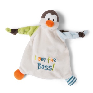 Buclea de Pinguin NICI I am the Boss 25x25 cm - Jucarie pentru bebelusi - Img 1