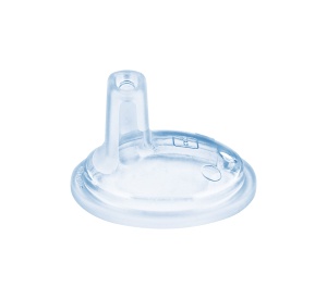 Bucsa de tranzitie MAM pentru bebelusi, asimetrica, din silicon SkinSoft, 2 bucati - Img 1