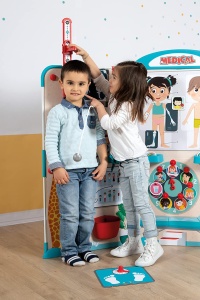 Cabinet medical pentru copii Smoby, pliabil, 135 x 41 x 120 cm, pentru copii de la 3 ani - Img 4