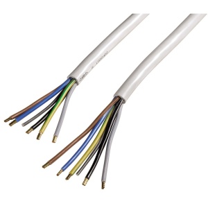 Cablaj flexibil Xavax 110971 pentru electrocasnice, 2.5m, alb, 2.5 mm