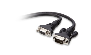 Cablu de extensie VGA Belkin, 7.6 m, flexibil, cu protectie