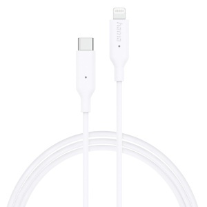 Cablu USB-C la Lightning Hama, 1m, MFI certificat, Alb - Img 3