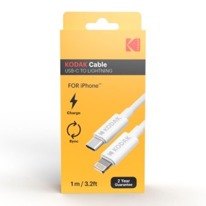 Cablu USB Kodak, 1m, Culoare Alb - Img 2