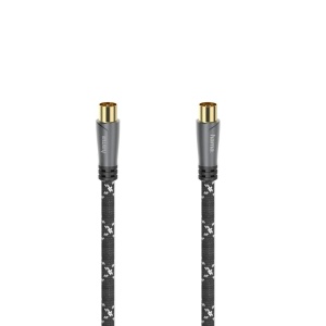 Cablul Antena Hama 3m, 120 dB, Conector Koaxial, Culoare GriNegru