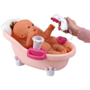 Cada pentru papusi Theo Klein 1665 Baby Coralie cu lumini si sunete, 42 cm - Img 4