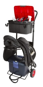 Caddy pentru Sattel Kerbl, mobil si pliabil, metalic, 78x48x127 cm - Img 2