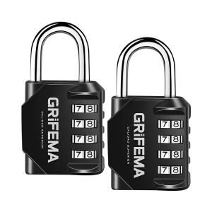 Cadenas cu combinatii GRIFEMA 4 cifre, zinc, rezistent la intemperii, 2 bucati