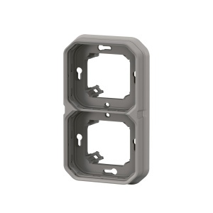 Cadru subteran Legrand Plexo New, 2-fach, gri, montare orizontalaverticala - Img 4