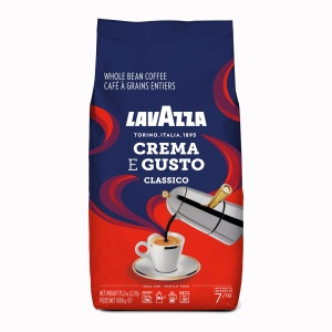 Cafea Lavazza Crema e Gusto Classico, 1 kg, Amestec Arabica si Robusta, Intensitate 710