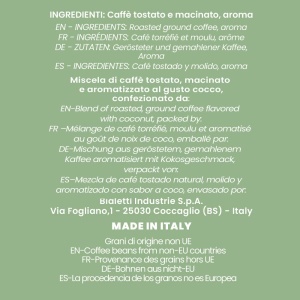 Cafea macinata Bialetti Perfetto Moka, 21.5 Kg, cu aroma de cocos, 6x250g - Img 5