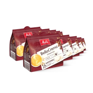 Cafea macinata Melitta BellaCrema Intenso, 160 Pads, Rostenie puternica