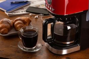 Cafetiera Ariete Moderna 1318, Cafea autentica, Filtru pentru 1 sau 2 cani, Maxi cappuccino, Oprire automata, Rasnita de cafea cu capacitate de 250 g, Rosu - Img 7