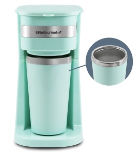 Cafetiera compacta Elite Gourmet EHC113M Mintgreen 400ml Filtru reutilizabil