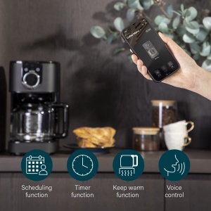 Cafetiera Princess Moments 246060 Negru WiFi Timer 15L 10-15 cesti - Img 7