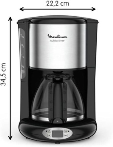Cafetiera programabila Moulinex FG362810, 1.25L, 10-15 cesti, functie pastrare la cald, negru - Img 5
