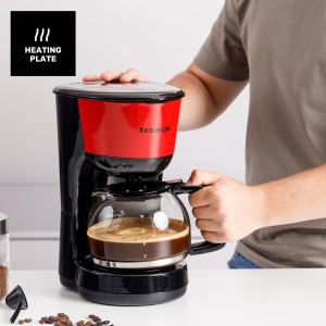 Cafetiera Taurus Verona Vintage Red 1000W 12 cesti Filtru reutilizabil - Img 6