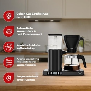 Cafetiera Vestel FCM9065 Golden Cup 125L 1550W Dark Inox - Img 2