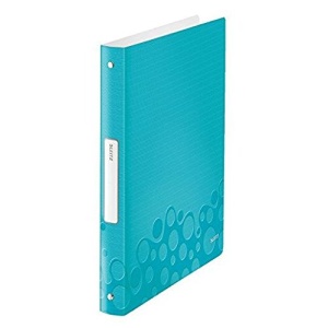 Caiet cu inele Leitz 42580051, A4, 4 Ringe, 25 mm, culoare eisblau - Img 4