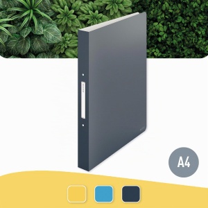 Caiet cu inele Leitz Cosy 190 foi A4, 32mm, Samtgrau - Img 2