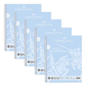 Caiet Faber-Castell Collegeblock A4, 5 blocuri, 80 foi, hartie 90 gm - Img 1