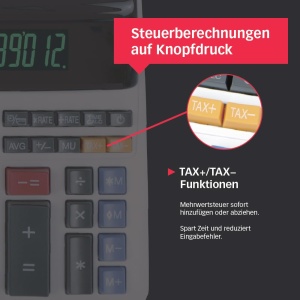 Calculatoare de birou Sharp EL-2607LG, imprimare rapida, 12 cifre, alb - Img 4