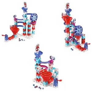 Calea de bile VTech Marble Rush Spidey Super Spin Challenge - 62 piese, motorizat, design Spiderman - Img 2