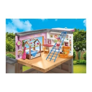 Camera de copii PLAYMOBIL MyLife 71610, 97 piese, din materiale reciclate - Img 2