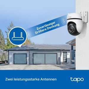 Camera de securitate TP-Link Tapo C520WS pentru exterior, Viziune nocturna color Starlight, Camera 360deg, 2K 4MP, 2 antene puternice, IP66 rezistent la intemperii, stocare locala si cloud securizata, detectare AI, APP - Img 4