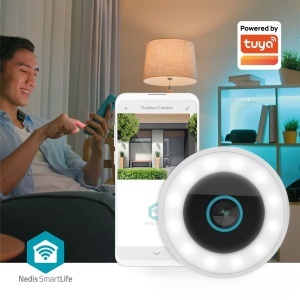 Camera de supraveghere Nedis WIFICO15CWT, 3MP Full HD, IP65, alba - Img 3