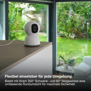Camera de supraveghere Osram SMART WiFi 360, 4MP 2K QHD, Alb - Img 5