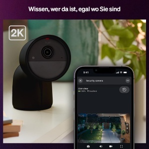 Camera de supraveghere Philips Hue Secure 2K, interiorexterior, neagra - Img 2