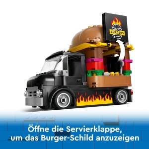 Camion de burgeri LEGO City 60404, 194 piese, cu 2 mini-persoane - Img 4