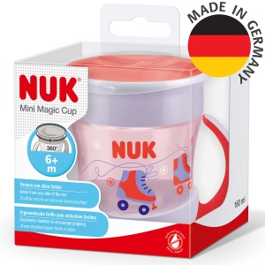 Cana de invatare NUK Mini Magic Cup 160 ml 360deg BPA-free Rosu - Img 6