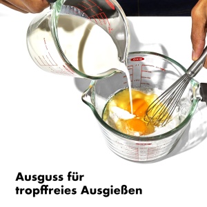 Cana gradata OXO Good Grips 1L din sticla borosilicata rezistenta la temperaturi inalte - Img 4