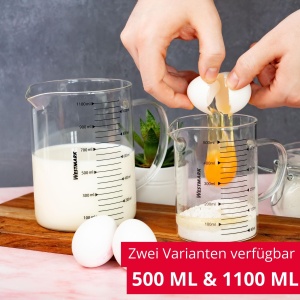 Cana gradata Westmark din sticla 500 ml Temperatura rezistenta Maner ergonomic - Img 7
