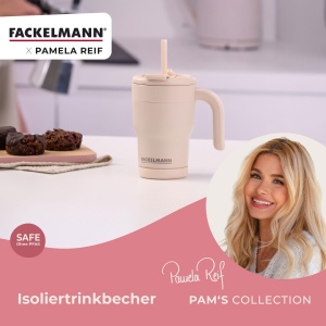 Cana izotermica Fackelmann x Pamela Reif 420 ml, inox, pastell beige - Img 2