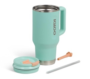 Cana termica Igloo Travel Mug 32, 900ml, inox, verde, izolare dubla - Img 2