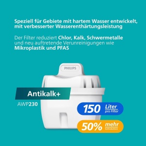 Canistra filtrare apa Philips Antikalk, 2.6L, timer digital, 50 reducere duritate - Img 2