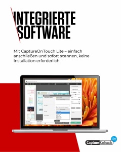Canon P-215II imageFORMULA Scanner Dokumentenscanner (Duplex Einzug, 600 DPI, Farbscan, Canon CaptureOnTouch Software, Lite Presto! BizCard Reader, Reader PaperPort) schwarz, 9705B003 - Img 5
