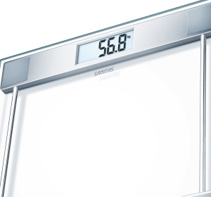 Cantar de baie Sanitas SGS 06, capacitate 150 kg, display LCD, sticla securizata, negru - Img 6