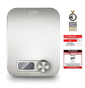 Cantar de bucatarie CASO Kitchen Energy, capacitate 5 kg, design din otel inoxidabil - Img 3